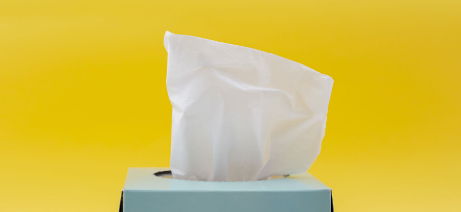 Photo of tissue box if you are allergic to cannabis